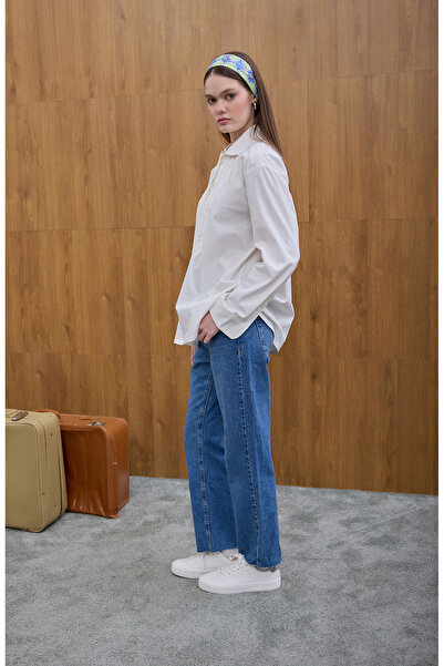 Birgül Bektaş Πουκάμισο με ραβδώσεις εκρού