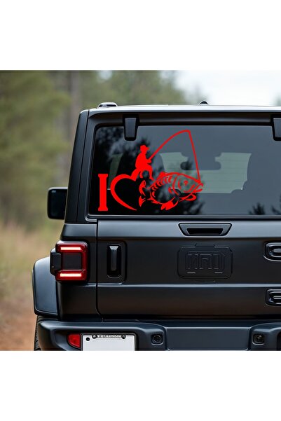 StickITsibiu I Love Fishing – Stickere Auto 4×4 Off-Road – Dimensiuni 20x15 cm.