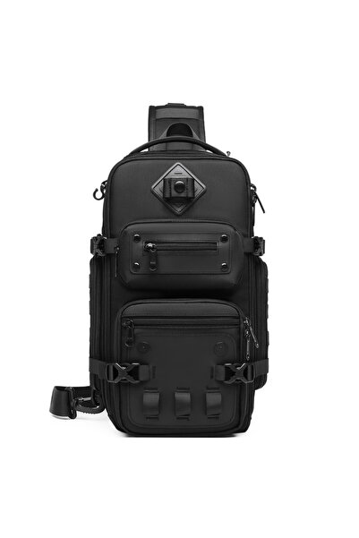OZUKO 9585 Waterproof Tactical Crossbody Sling Bag for Men with Tripod Holder