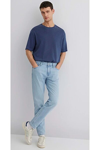 Mavi M0081089804 Milan Premium Blue Ice Blue Jean Pants Men's Jeans