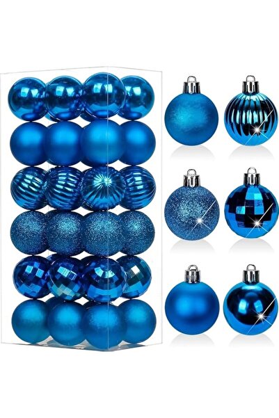 Generic Christmas Ball Ornaments Gold 36pcs/40mm Small Shatterproof Xmas Christmas Tree Balls with String fo
