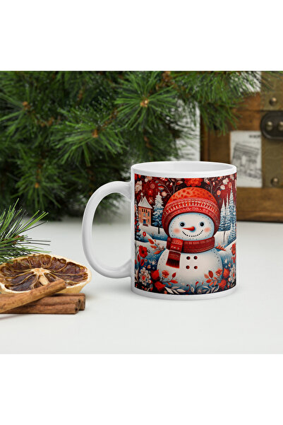 BaoBao Christmas ceramic mug 330 ml (11 oz) – festive design, durable