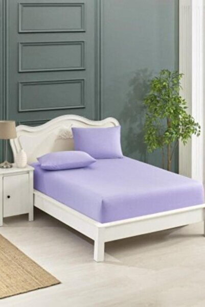 VENTİ VENTİSCA Purecotton Comfort Cotton Fitted Elastic Sheet + Pillowcase Set