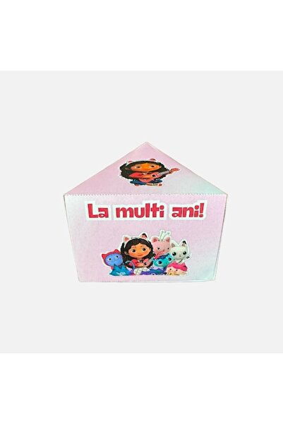 Gabby's Dollhouse Set de 5 cutii din carton pentru felii de tort, Gabby's Dol...