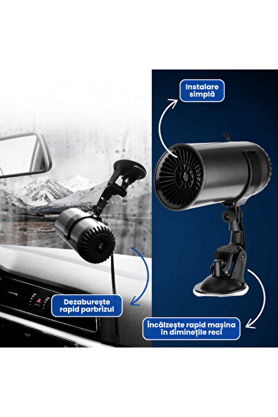 OferteTop 3-in-1 Car Air Blower For Rapid Heating, Defrosting And Defogging (150W)