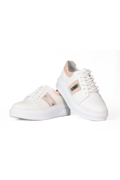 Johan Scarpe Pantofi sport pentru femei Johan Scarpe, piele, alb - 1453