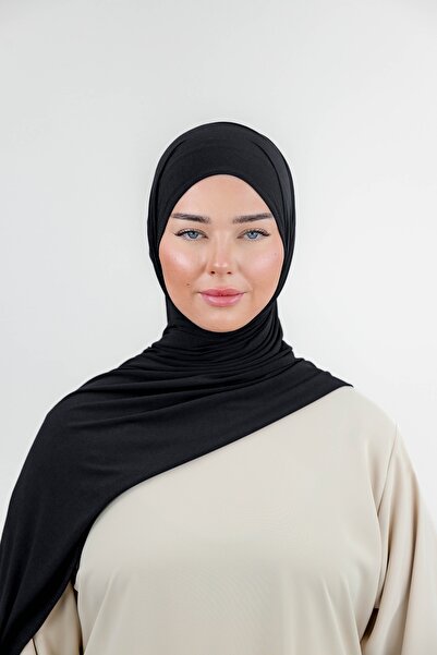 Ophelia حجاب فيلا جيرسي - أسود - ملابس محتشمة ناعمة ومريحة للنساء