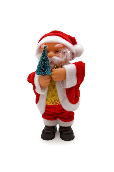 BaoBao Moș Crăciun muzical cu brad de Crăciun – figurină decorativă de Crăciu...