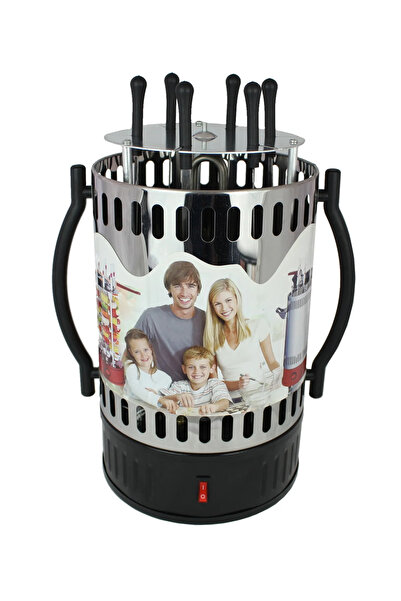 KlaussTech Vertical Rotisserie With 6 X Forks, Main Unit With Heating Element, Drip Tray, Splash/