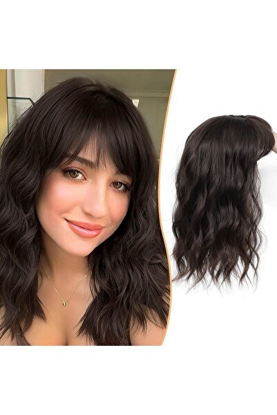 animis beauty Μερική περούκα Topper Brown, 35 εκ., αφέλειες με σκουφάκι, κυμα...