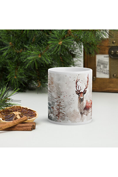 BaoBao Cană ceramică de Crăciun 330 ml (11 oz) – design festiv, durabilă