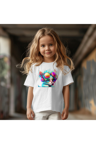 matelio Παιδικό T-shirt Funky Kitty