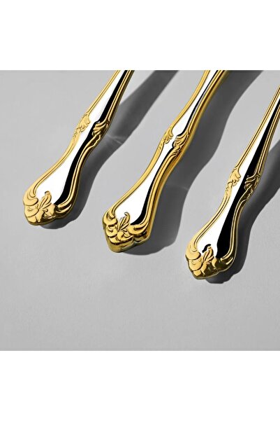 Nehir Lalezar Altın 12-Piece Cake Knife Set