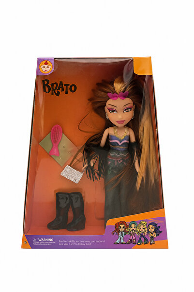 BaoBao Păpușă Brato Fashion cu rochie elegantă, păr foarte lung și accesorii,...