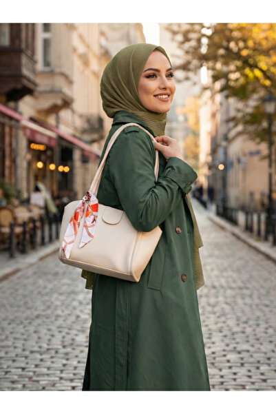 MRB Leather Women's Shoulder Bag with Scarf Women's Shoulder Bag