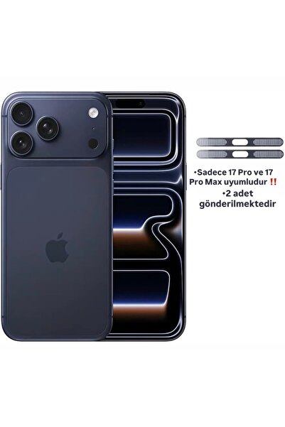 SOLİD CASE iPhone 17 Pro / 17 Pro Max için 2 Adet Metal Toz Geçirmez Hoparlör...
