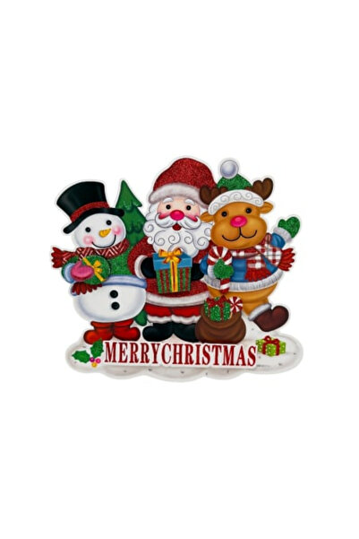 OEM Autocolant decorativ de Crăciun 3D cu Moș Crăciun, om de zăpadă și ren, c...