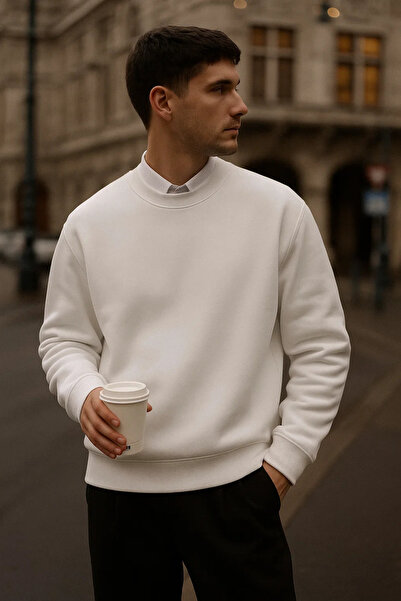 COMBİNE MİCHAİL Men's Casual Basic Crew Neck 3-Piece Sweater