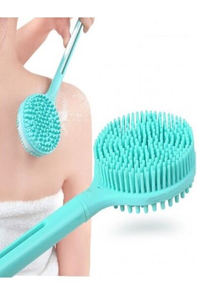 Özasya AVM Çift Taraflı Silikon Uzun Saplı Banyo Fırçası CM-331