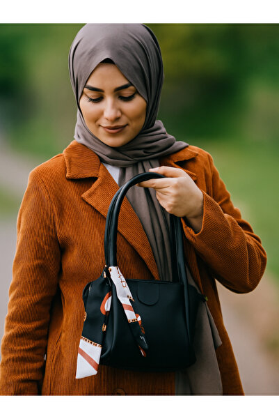 MRB Leather Women's Shoulder Bag with Scarf Women's Shoulder Bag