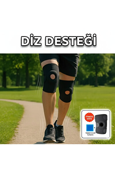 Eco Lounge 2'li Medical Patella Destekli Çapraz Bağlı Sporcu Dizlik– Menisküs...