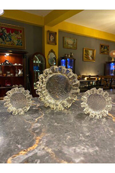 AntikHacı Vintage El Yapımı Küllük Takımı