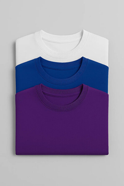 COMBİNE MİCHAİL Men's Casual Basic Crew Neck 3-Piece Sweater