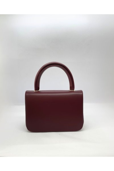 Rubel Bags Burgundy Women's Small Size Magnetic Closure Stylish Chain Strap Women's Shoulder and Hand Bag