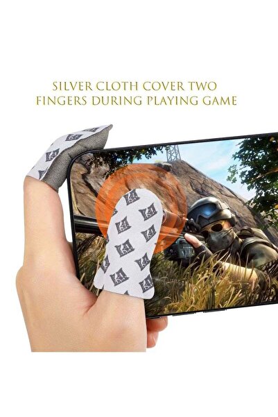 Generic Upgrade PUBG Mobile Game Trigger with Aim & Fire Triggers + 2 Gaming Finger Sleeves