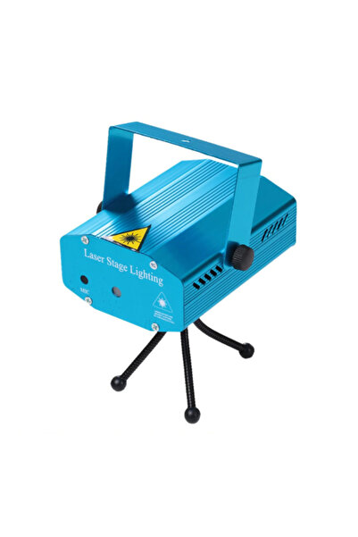 KlaussTech Mini proiector laser profesional, spectacol de lumini roșii și verzi, accesorii incluse,