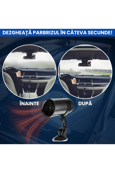 OferteTop 3-in-1 Car Air Blower For Rapid Heating, Defrosting And Defogging (150W)