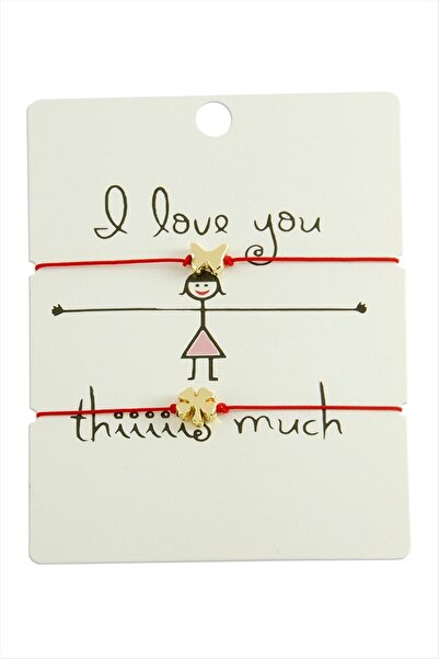 Marsilyan Clover Butterfly Rope Bracelet 2 Pieces