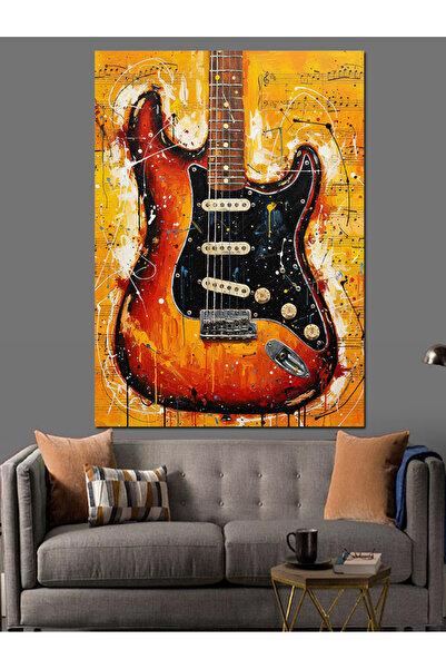 KanvasSepeti Pictură în ulei de înaltă calitate Red Electricity texturat Canv...