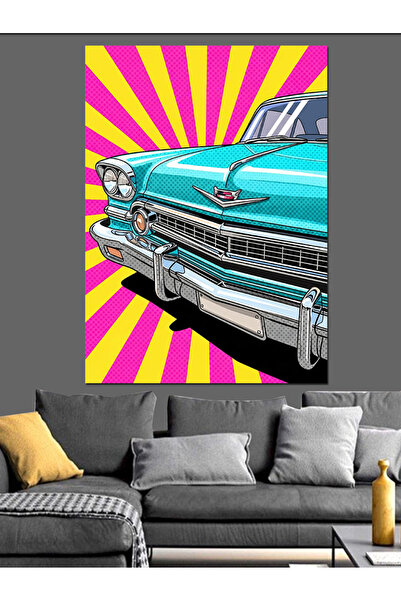 KanvasSepeti Turkuaz Clasic Pictură în ulei de înaltă calitate texturat Pânză...