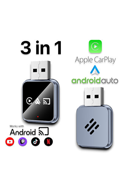 Niru Adaptor Auto Wireless AirDrive B Android – CarPlay, Android Auto fara fir + Netflix/YouTube