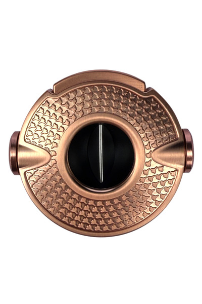 Parmida Rose Gold İşlemeli Çark Mekanizmalı V-Cut Puro Makası Kesici - TR9083