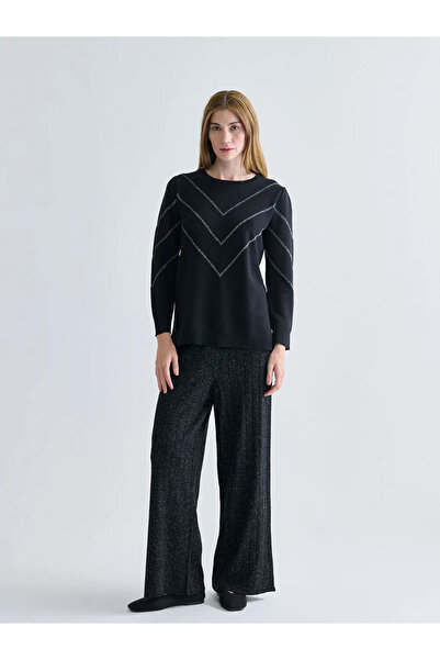 LC Waikiki Crew Neck Striped Women's Knitwear Sweater