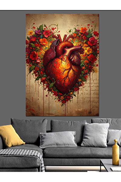 KanvasSepeti Anatomia inimii Pictură în ulei de înaltă calitate texturat Canv...