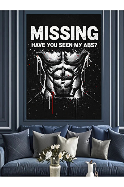 KanvasSepeti Kayıp Adam Kaslı Υψηλής ποιότητας ελαιογραφία Με υφή Καμβάς Καμβ...