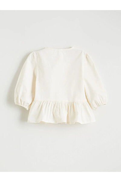 LC Waikiki Crew Neck Bow Detailed Baby Girl Shirt