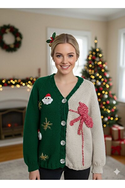 nancastore el örgüsü yılbaşı hırka