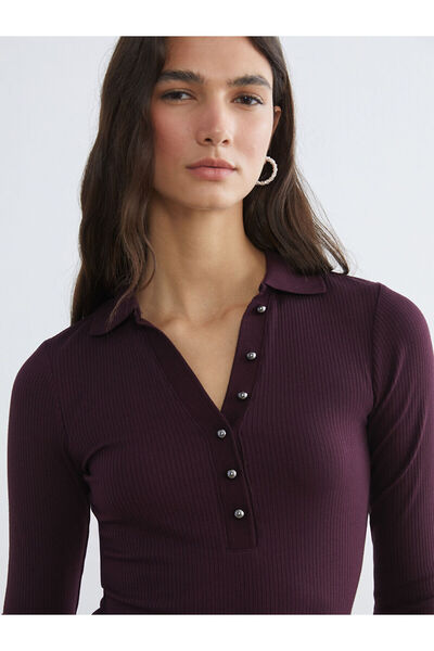 LC Waikiki Polo Neck Modal Blend Women's T-Shirt