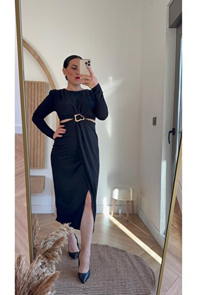 Store Anvelop Kesim Toka Detay Elbise