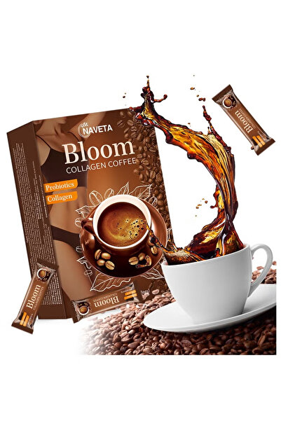 NAVETA 10 bags-Bloom Collagen Coffee 100% Organic and Glutathione, Diet Coffee Slimming Coffee