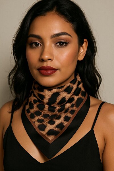 Mavi Masal imprimeu leopard Fular Masalscarf