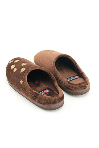 GEZER Women's Winter Pu Comfortable Sole Embroidered Design Home Garden Slippers