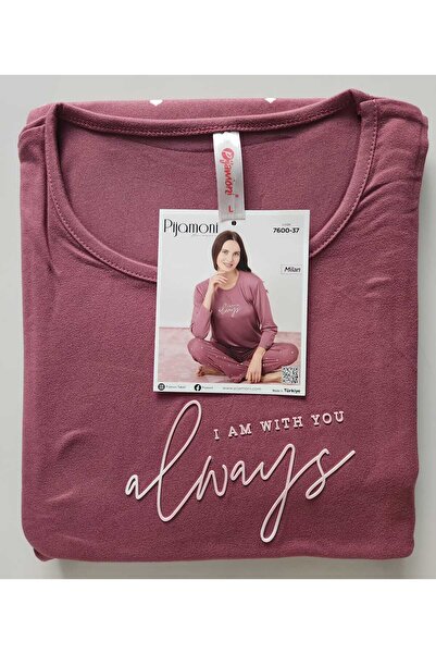 Pijamoni Σετ πιτζάμες με μακρυμάνικο ύφασμα Milan 7600