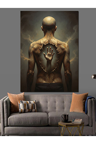 KanvasSepeti Τατουαζένταμενοι Μυώδεις Πλάτημαντες Υψηλής ποιότητας ελαιογραφί...