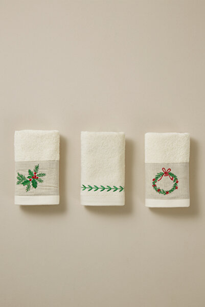 Penelope New Year's Themed 100% Cotton 3-Piece Boxed Towel Set - Merry Box