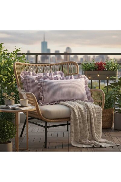 Life 43 x 43 / 30 x 50 Pötikare Fırfırlı Zefir Kırlent